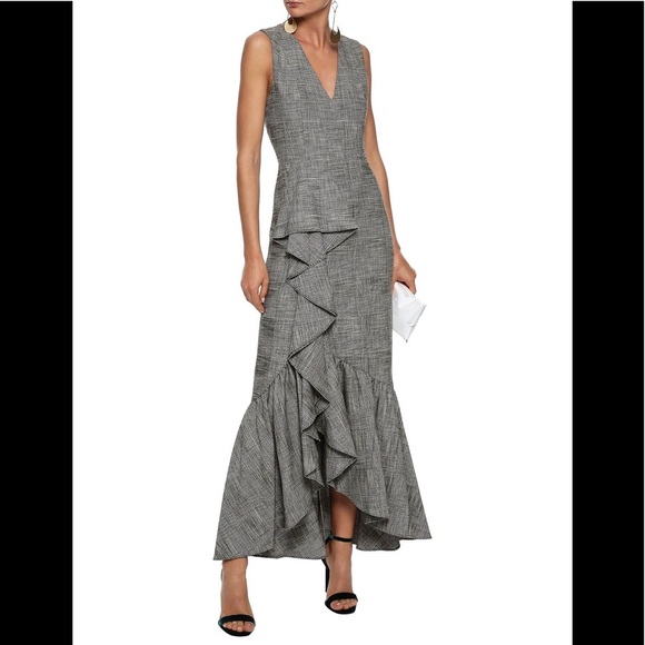 💝 Alice + Olivia long ruffle dress 2 - Picture 2 of 14